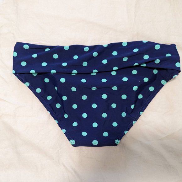 La Vie En Rose Aqua Polka-Dot Bikini Bottom - Picture 3 of 5